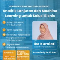 SERTIFIKASI NASIONAL DATA SCIENTIST: ANALITIK LANJUTAN DAN MACHINE LEARNING UNTUK SOLUSI BISNIS