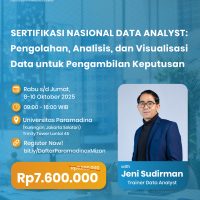SERTIFIKASI NASIONAL DATA ANALYST: PENGOLAHAN, ANALISIS, DAN VISUALISASI DATA UNTUK PENGAMBILAN KEPUTUSAN